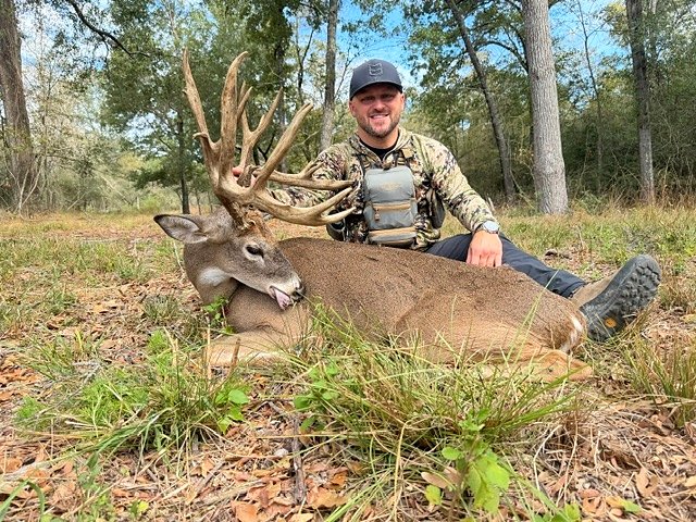 A heavy typical whitetail taken at 3-S Ranch.